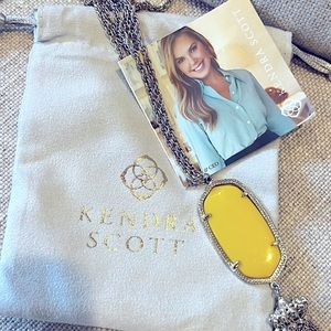 Kendra Scott king yellow Rayne Tassel necklace